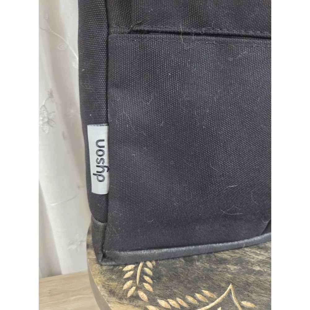 Dyson Tool Storage Back Black with Blue Lining Side pockets Shoulder Strap